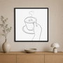 Wallity Pintura Decorativa en Lienzo Enmarcada 80 x 80 cm